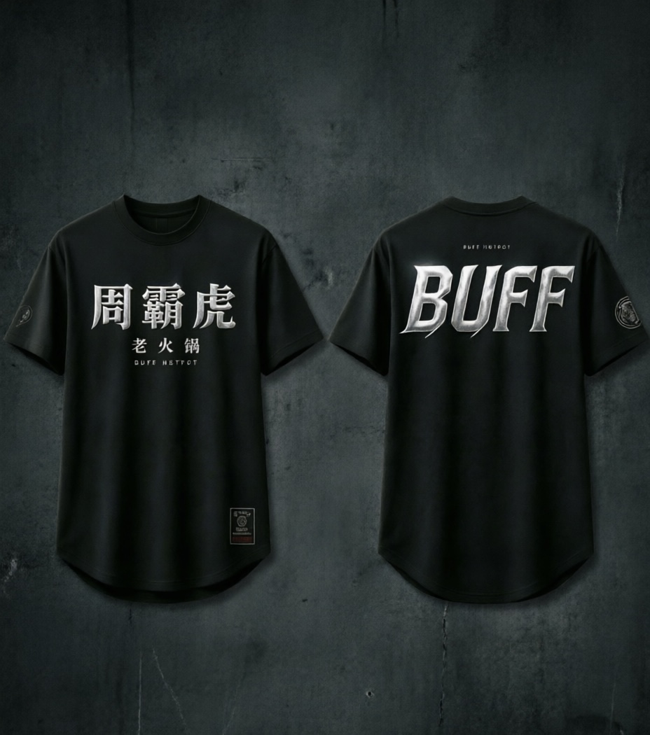 黑色制服T恤